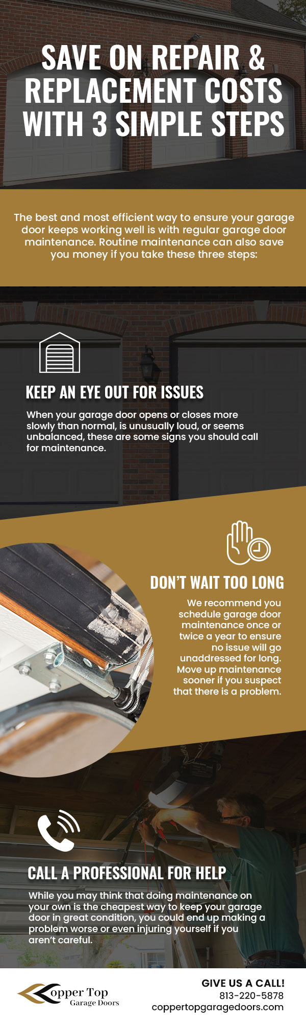 Garage Door Maintenance: Save on Repair & Replacement Costs with 3 Simple Steps