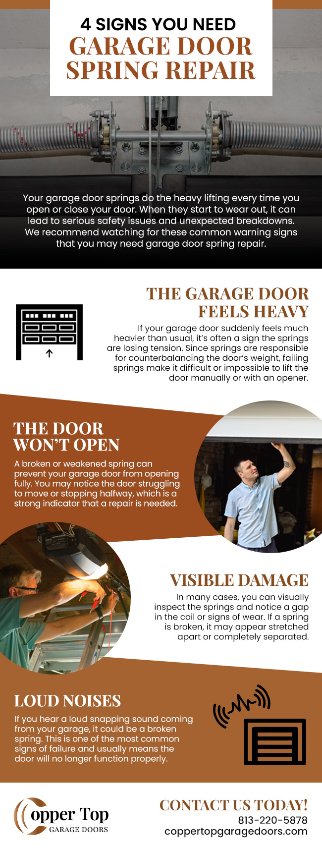 4 Signs You Need Garage Door Spring Repair